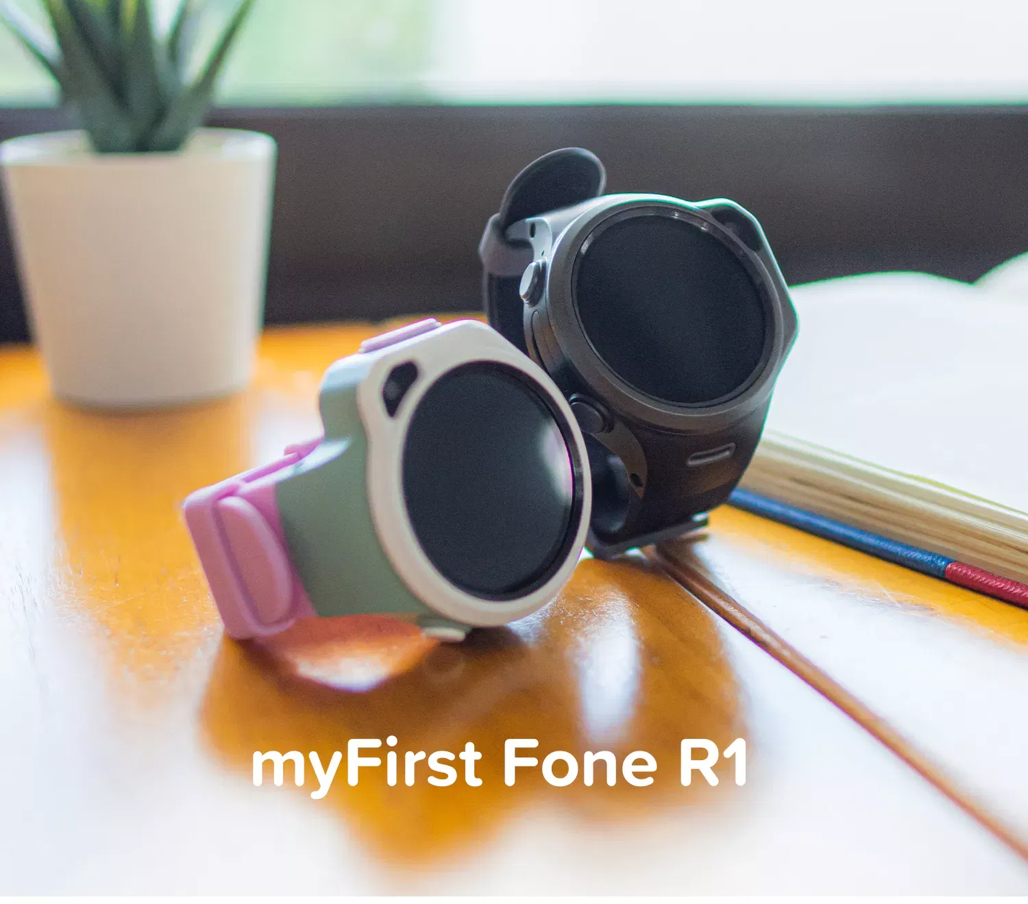 Oaxis MyFirst Fone R1 4G Music Kids Smart Watch Phone with GPS Tracker & Video Call Smart Watch for Kids Compatible with Wireless Headphones