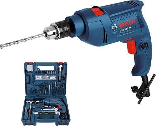 Bosch GSB 500 RE Impact Drill Kit. Comes with 100pcs hand tools & accessories!
