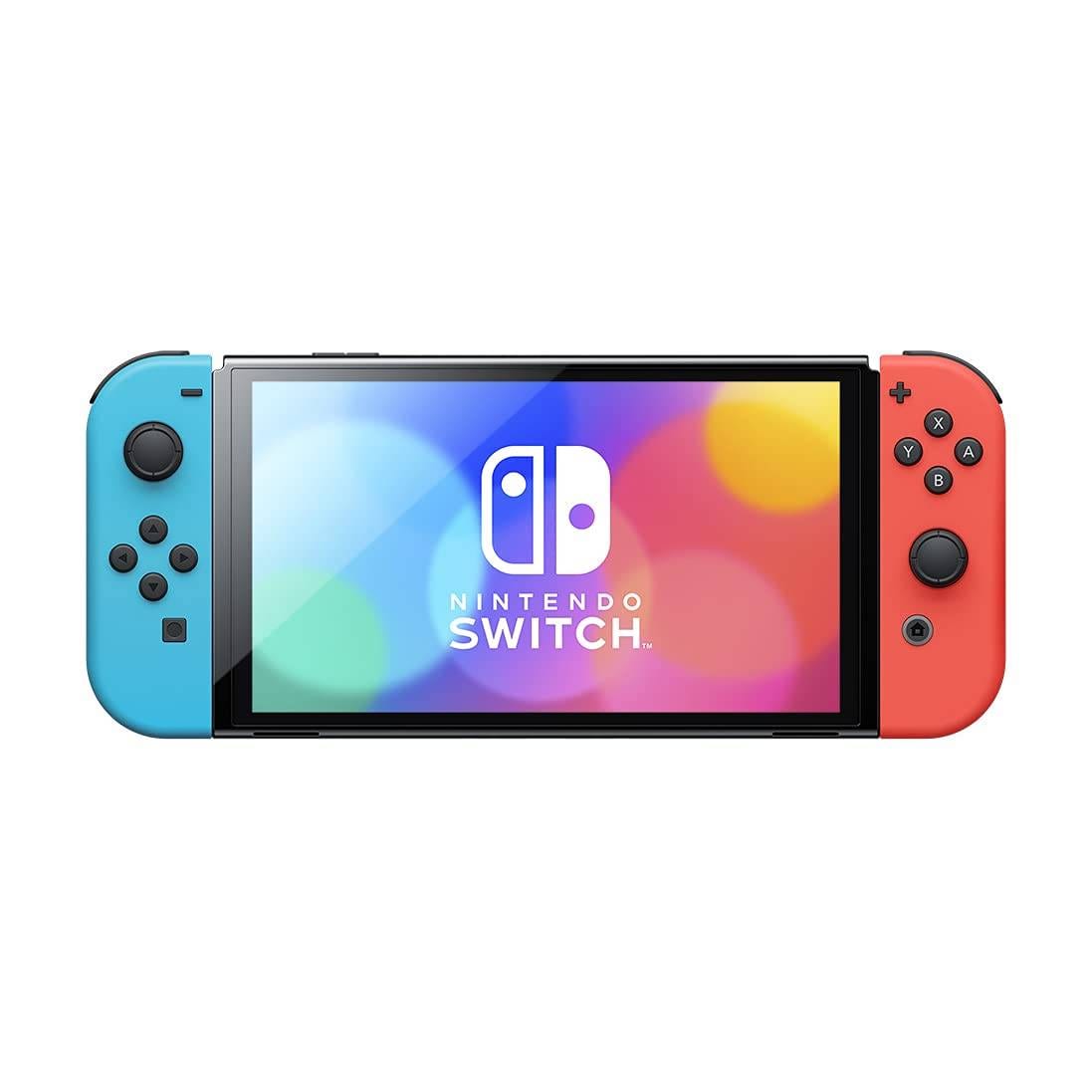 Nintendo Switch OLED Neon Blue Red