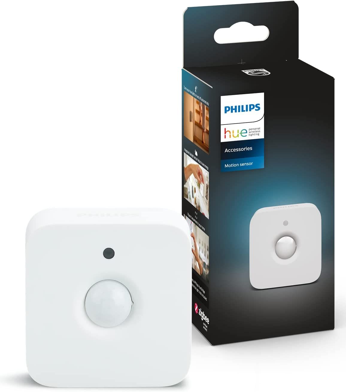 Philips Hue Motion Sensor, Smart Light, Alexa Compatible, Wireless, LED, Lighting, Dimming, Toning, Timer, Remote Control with Smartphone, Google Home Siri