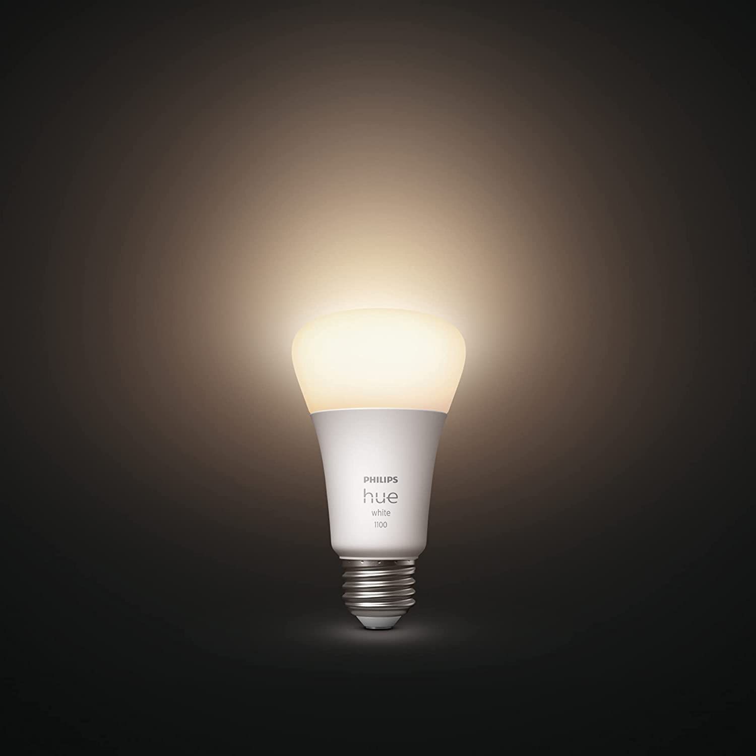 Philips Hue White A19 Medium Lumen Smart Bulb, 1100 Lumens, Bluetooth & Zigbee Compatible (Hue Hub Optional), Works with Alexa & Google Assistant