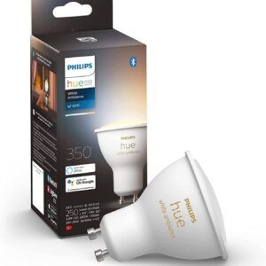 PHILIPS hue White Ambiance 5W LED Smart Spot Light, White, GU10