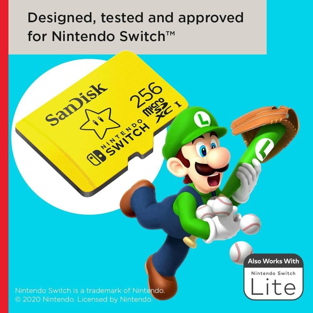 Sandisk microSD 256 GB for Nintendo Switch
