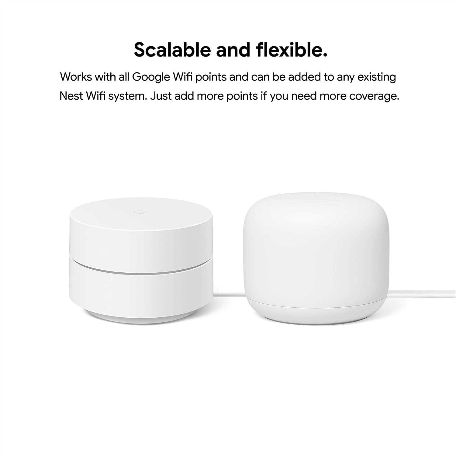 Google Wifi - AC1200 - Mesh WiFi System - Wifi Router - 1500 Sq Ft Coverage - 1 pack