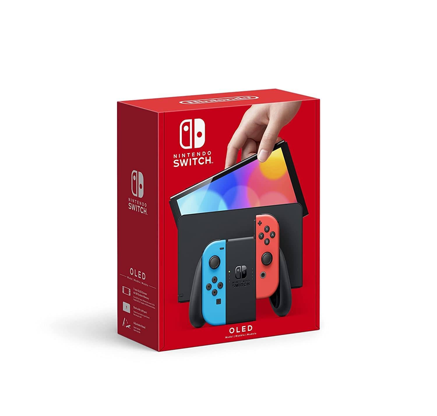 Nintendo Switch OLED Neon Blue Red