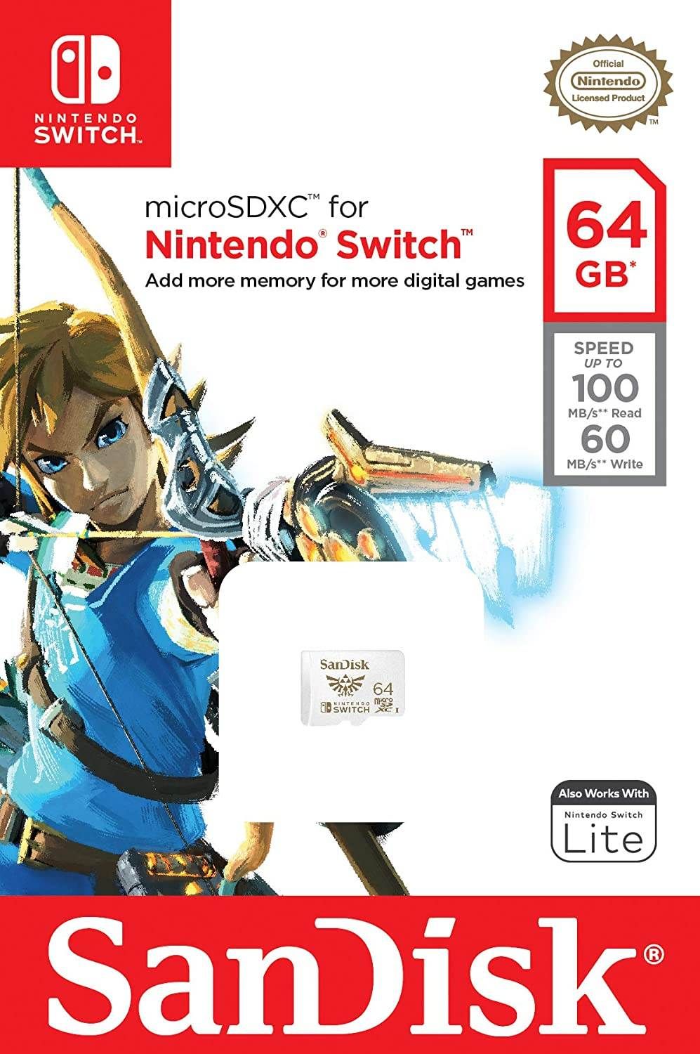 Sandisk microSD 64GB for Nintendo Switch