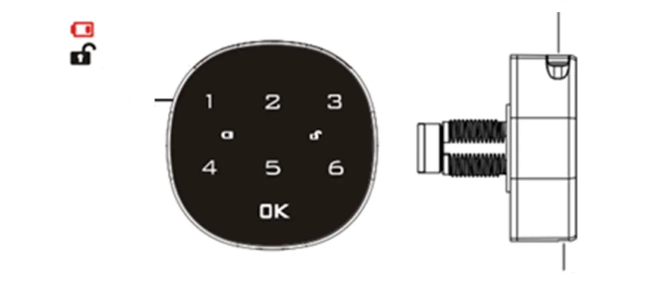 6-DIGIT WT Digital Keyless Mailbox/Letterbox Lock for HDB/Condo