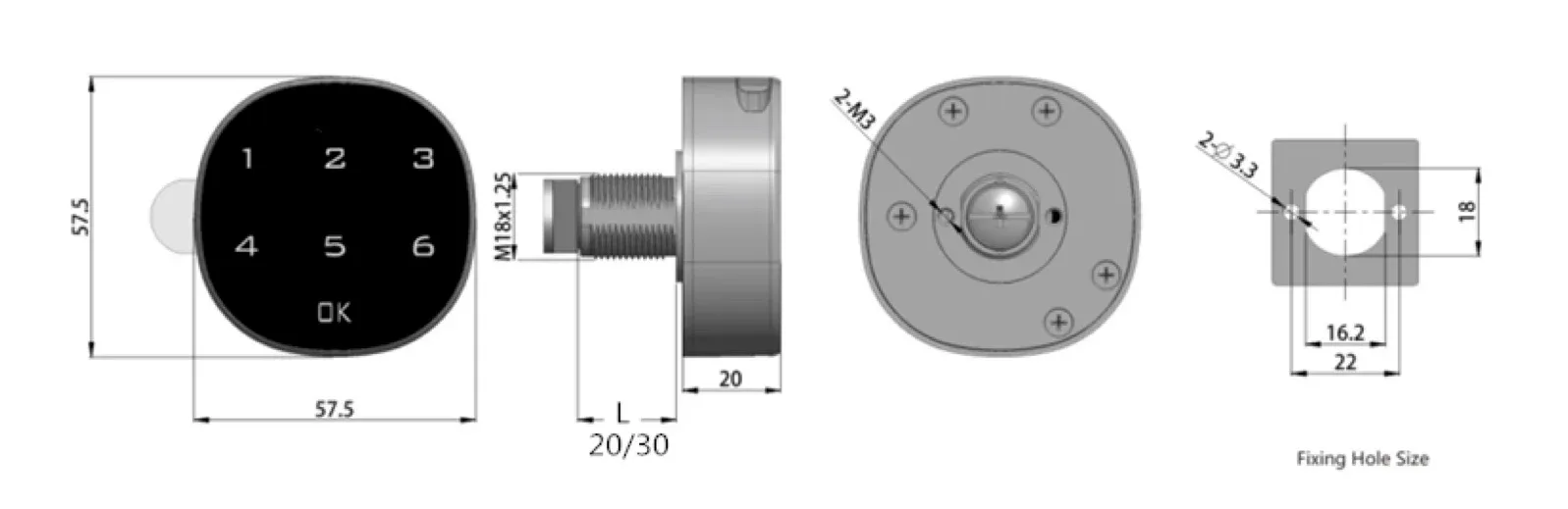 6-DIGIT WT Digital Keyless Mailbox/Letterbox Lock for HDB/Condo