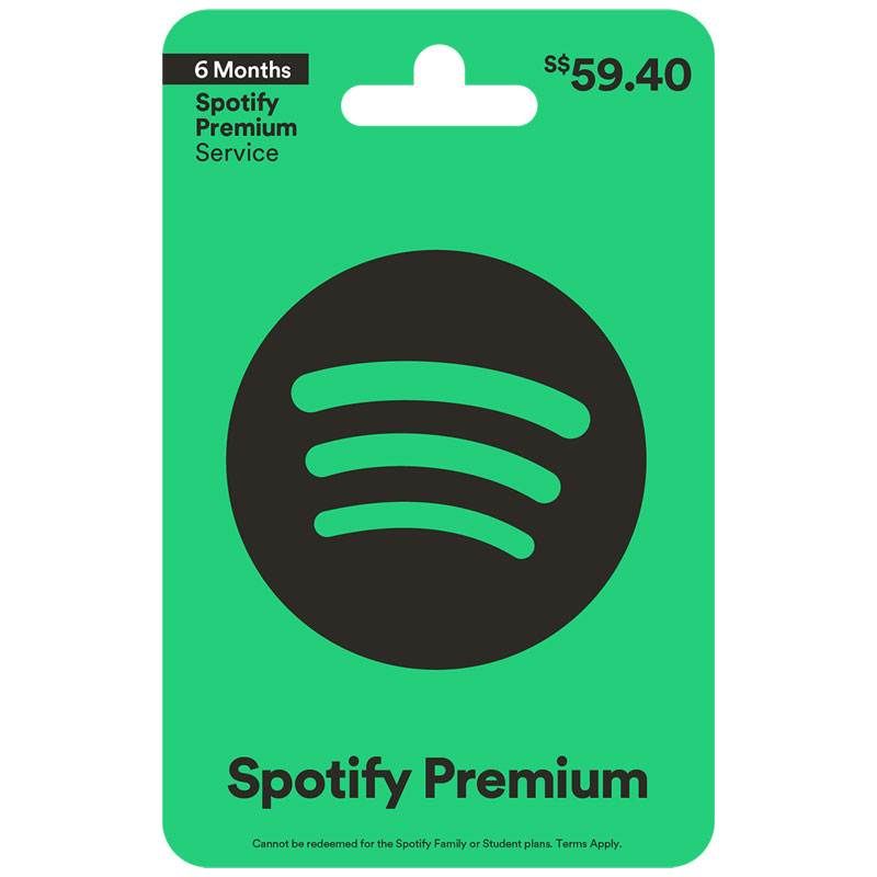 Spotify Premium 6 Months $59.40