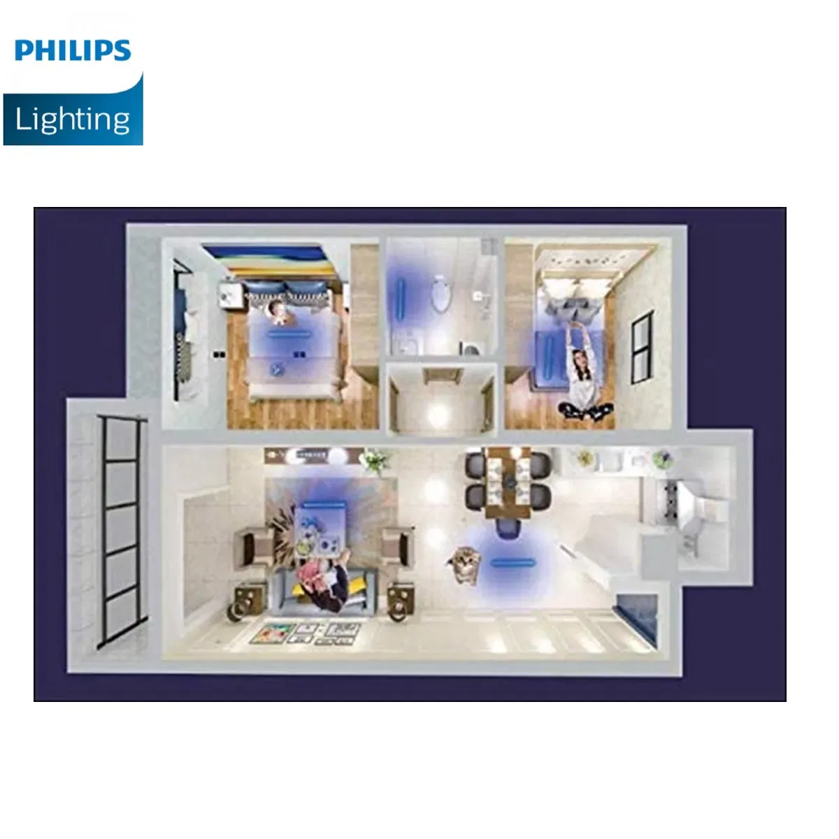 Philips LED Sanitization USB Luminaire 5W Violet 5V - Effective and Safe sanitization for your home