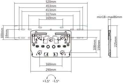 Mount Plus MP-13QL Micro Gap, No Gap TV Wall Mount Bracket Exclusively Version for 75