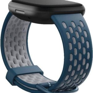 Fitbit Versa 3&4/ Sense & Sense 2, Sapphire/Fog Grey Sport Band