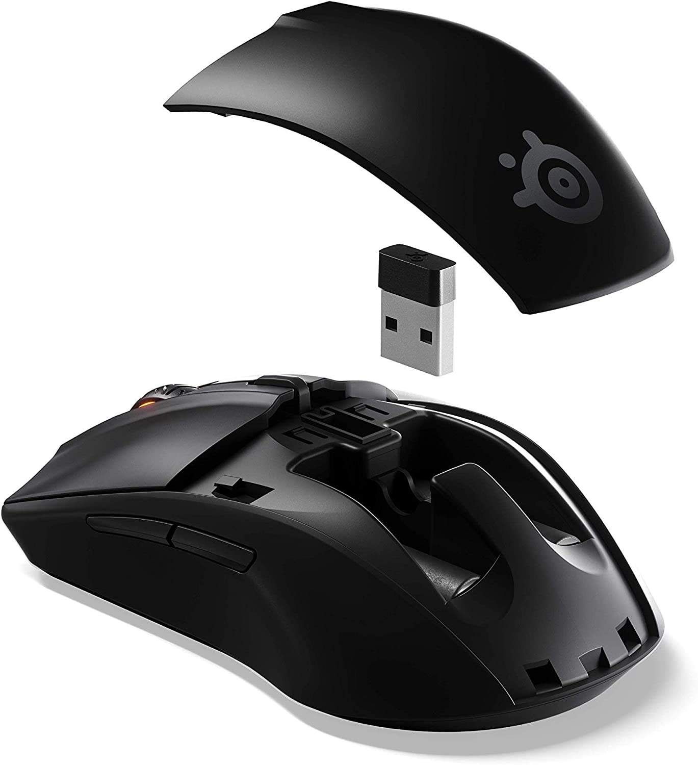 SteelSeries Rival 3 Wireless Gaming Mouse – 400+ Hour Battery Life – Dual Wireless 2.4 GHz and Bluetooth 5.0 – 60 Million Clicks – 18,000 CPI TrueMove Air Optical Sensor