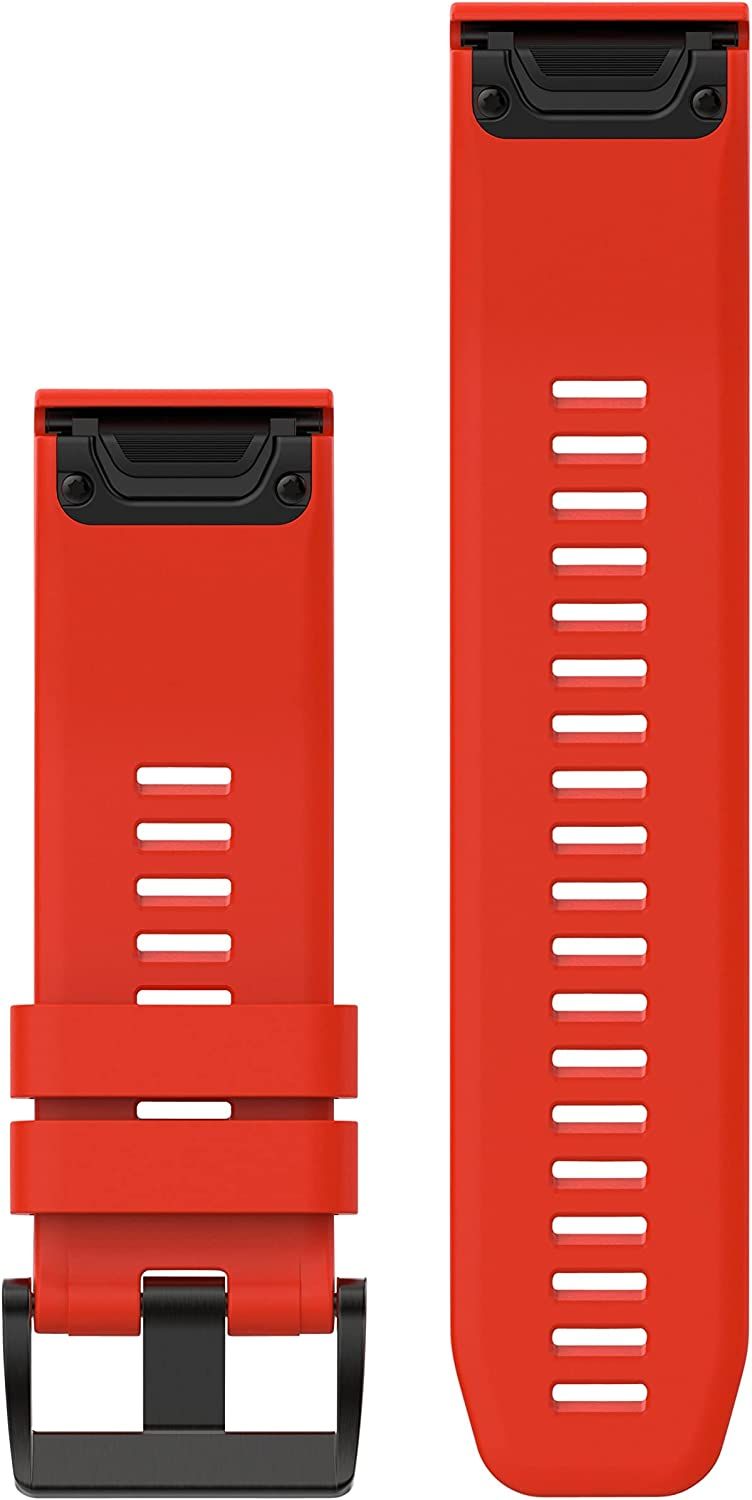 Garmin 010-12517-02 Fenix 5X Quick fit 26 Watch Band, Flame Red Silicone