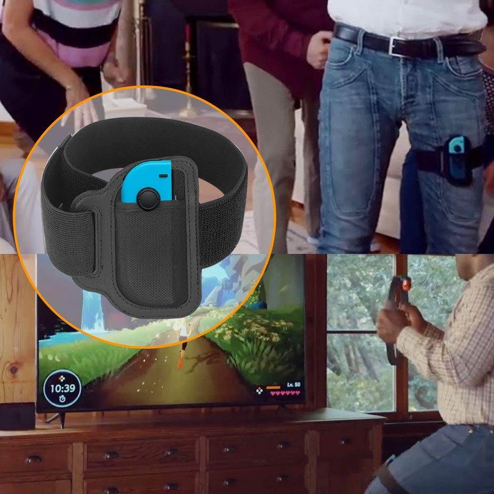 High-quality environmental protectionmaterial, breathable and comfortable Enhance the gaming experience and free handsand feet Elastic adjustable elastic band, suitablefor most people Reliably protect your Joycon Respond quickly to your real actions andmake the game turn them into in-game actions 【note】 1. The Joy Con controller is not includedin the package