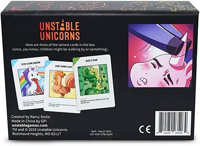 Unstable Unicorns Card Game NSFW Edition Group party game