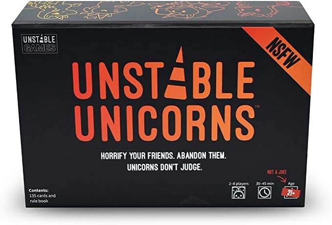 Unstable Unicorns Card Game NSFW Edition Group party game