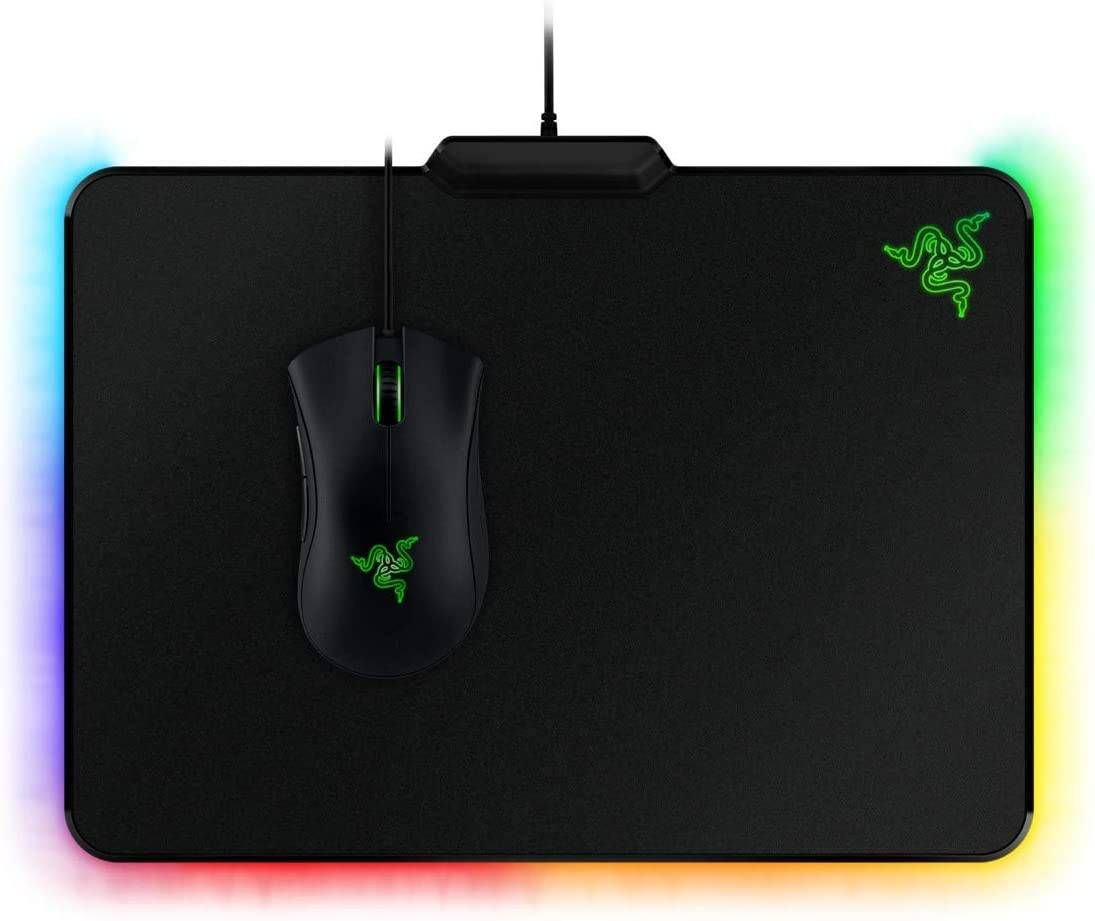 Razer Firefly Chroma Cloth Gaming Mouse Pad: Customizable Chroma RGB Lighting