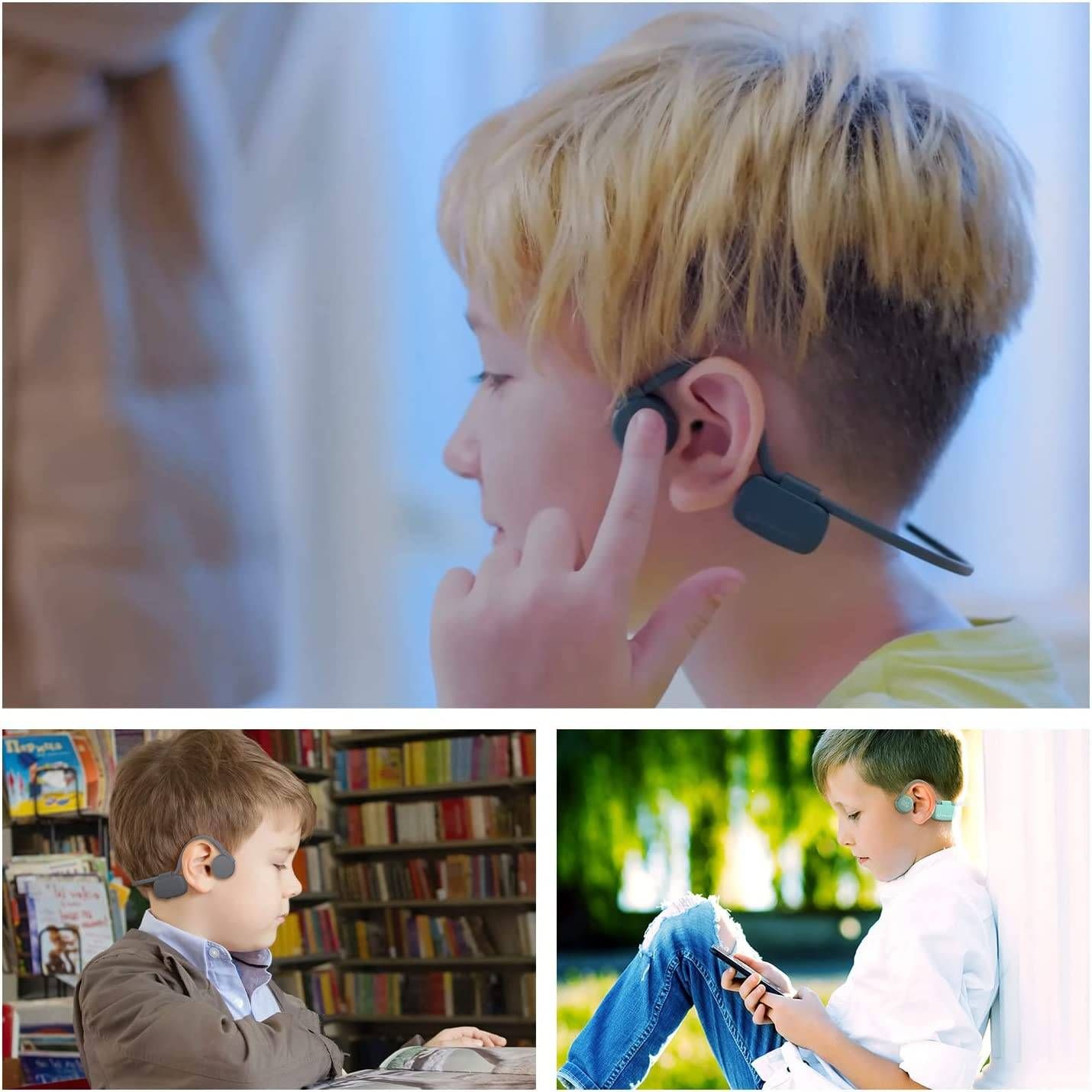 myFirst Bone Conduction Headphone Wireless - Open Ear Design Official Headphones with Bluetooth Wireless IPX6 Flexible Waterproof for Kids/Adults