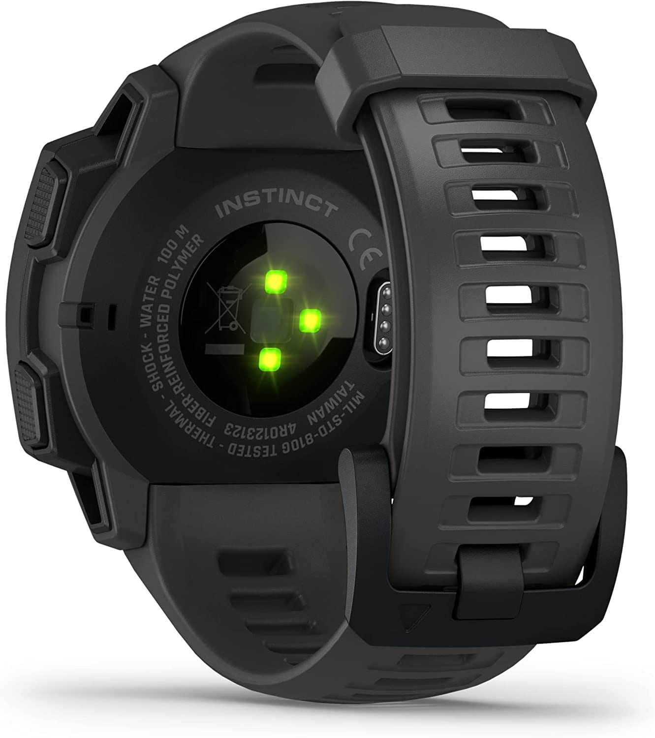 Garmin 010-02064-00 Instinct, Rugged Outdoor Watch with GPS, Features Glonass and Galileo, Heart Rate Monitoring and 3-Axis Compass