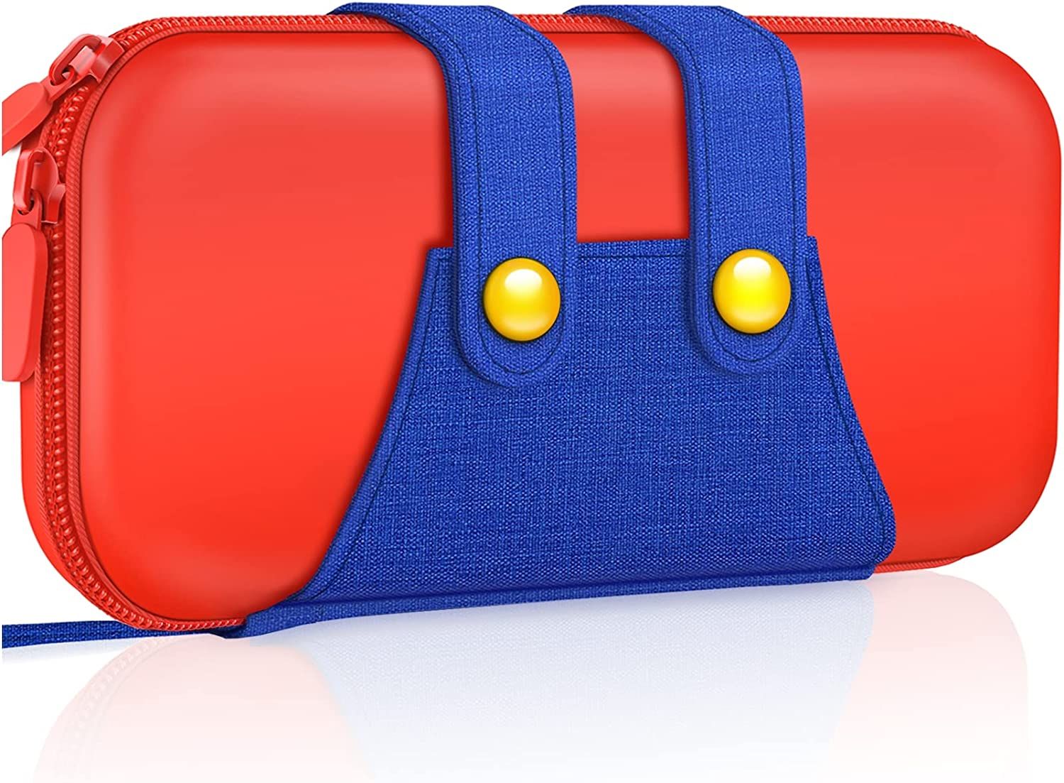 Nintendo Switch Mario Design Carrying Case Compatible with Switch OLED and Switch Gen1/Gen 2 Consoles, Switch Portable Travel pouch, Protective Hard Shell Switch Carry Case for Girls & Boys