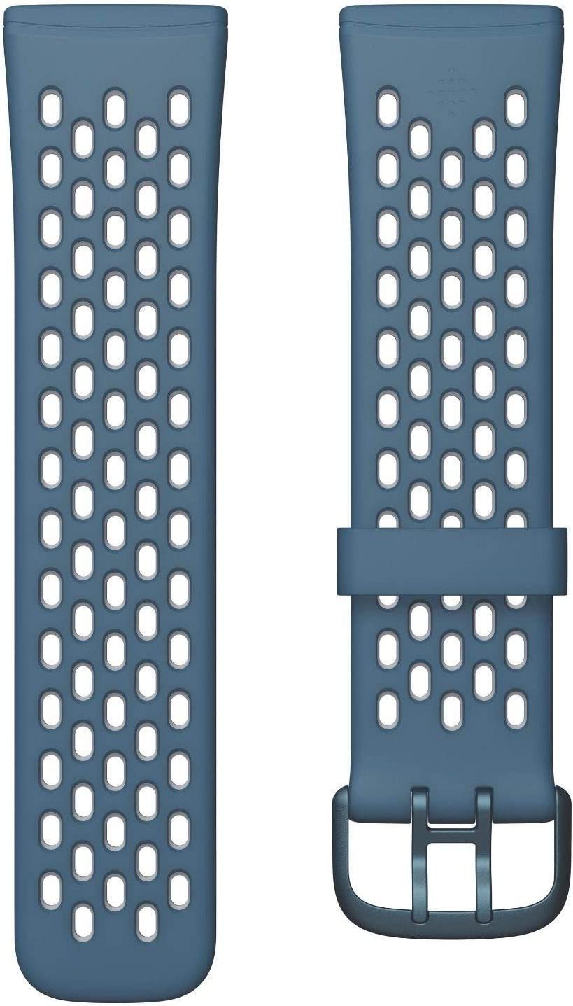 Fitbit Versa 3&4/ Sense & Sense 2, Sapphire/Fog Grey Sport Band