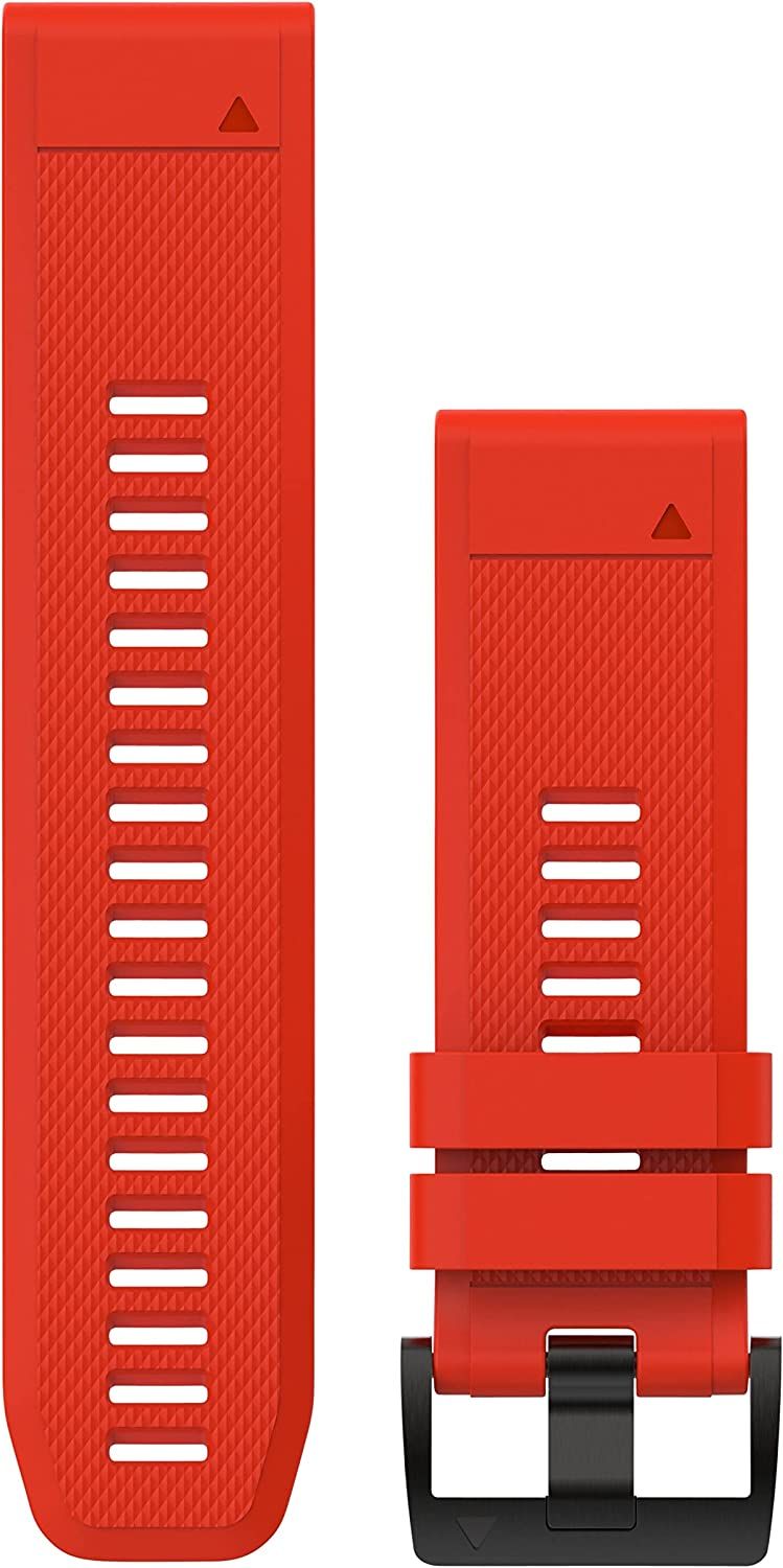 Garmin 010-12517-02 Fenix 5X Quick fit 26 Watch Band, Flame Red Silicone