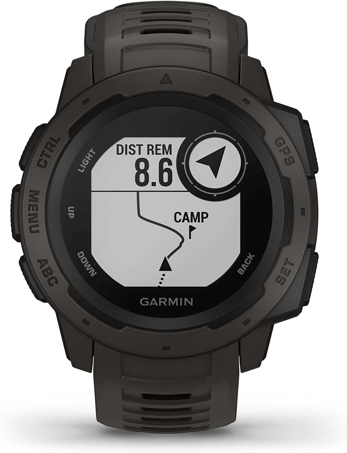 Garmin 010-02064-00 Instinct, Rugged Outdoor Watch with GPS, Features Glonass and Galileo, Heart Rate Monitoring and 3-Axis Compass