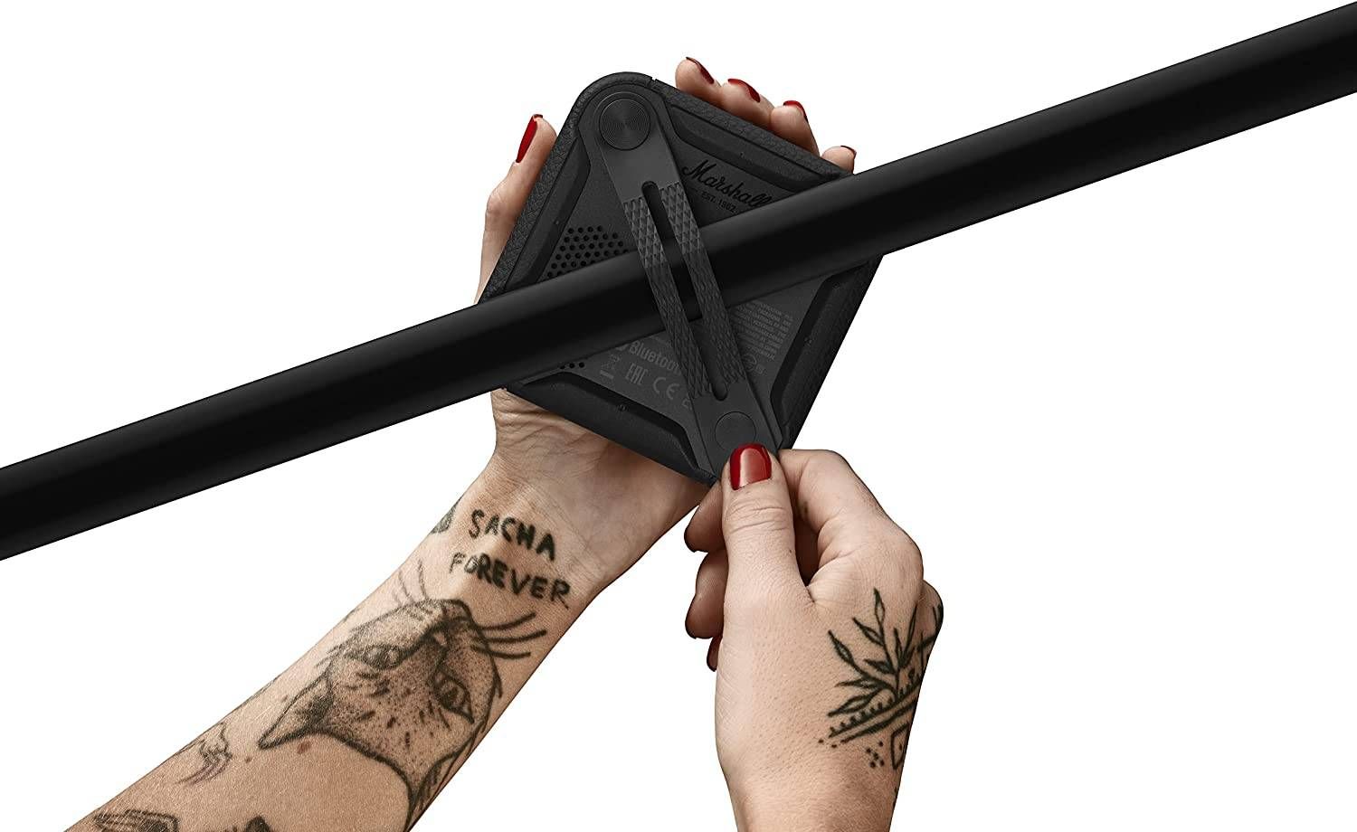 Marshall Willen Portable Bluetooth Speaker - Black & Brass