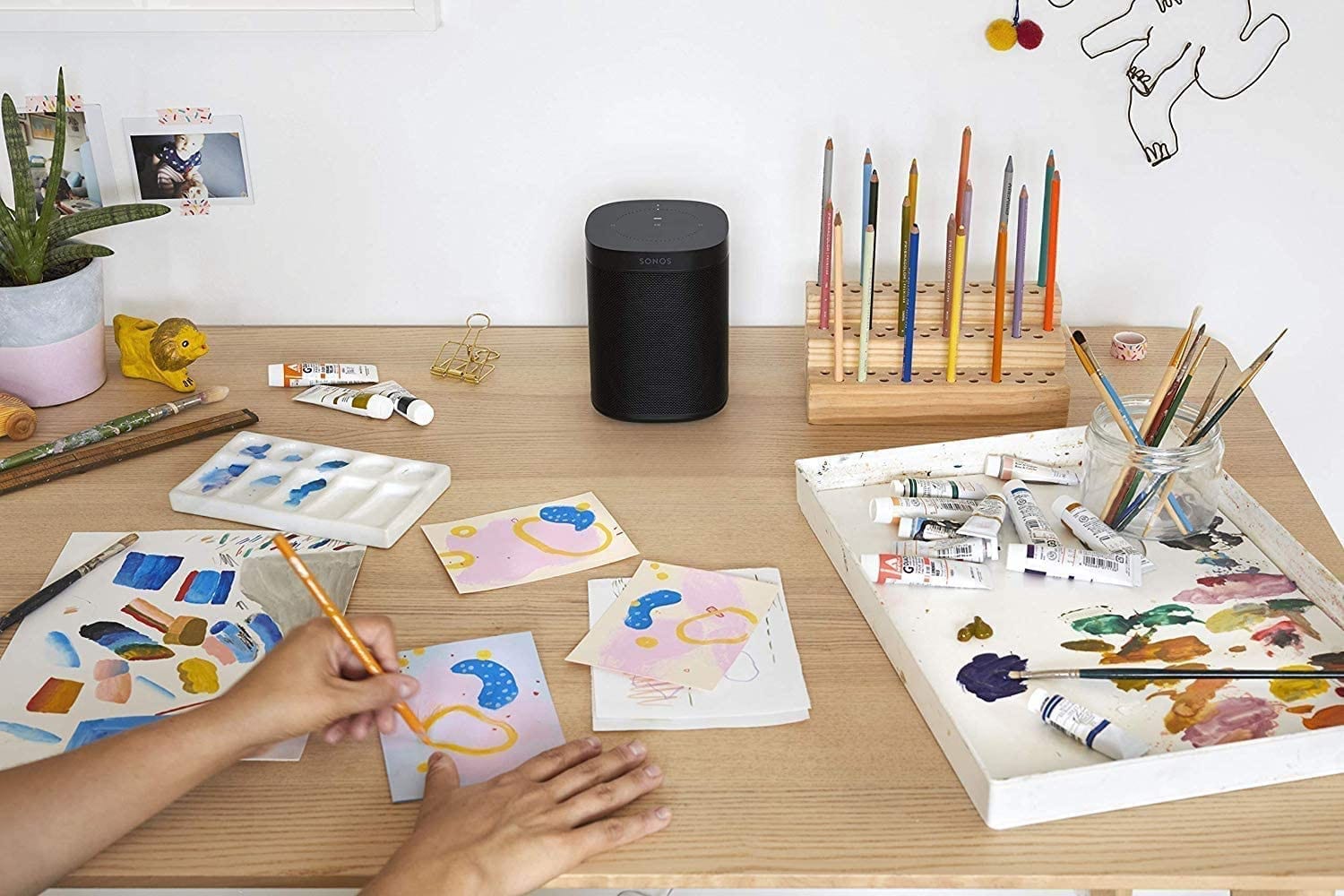 Sonos One (Gen 2) - Voice Controlled Smart Speaker with Amazon Alexa Built-In