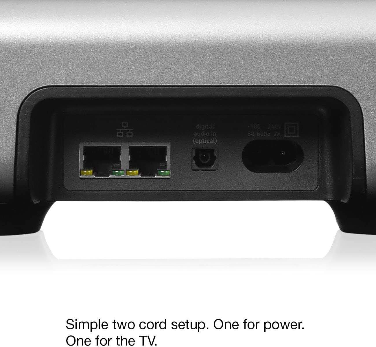 Sonos Playbar - The Mountable Sound Bar for TV, Movies, Music, and More - Black