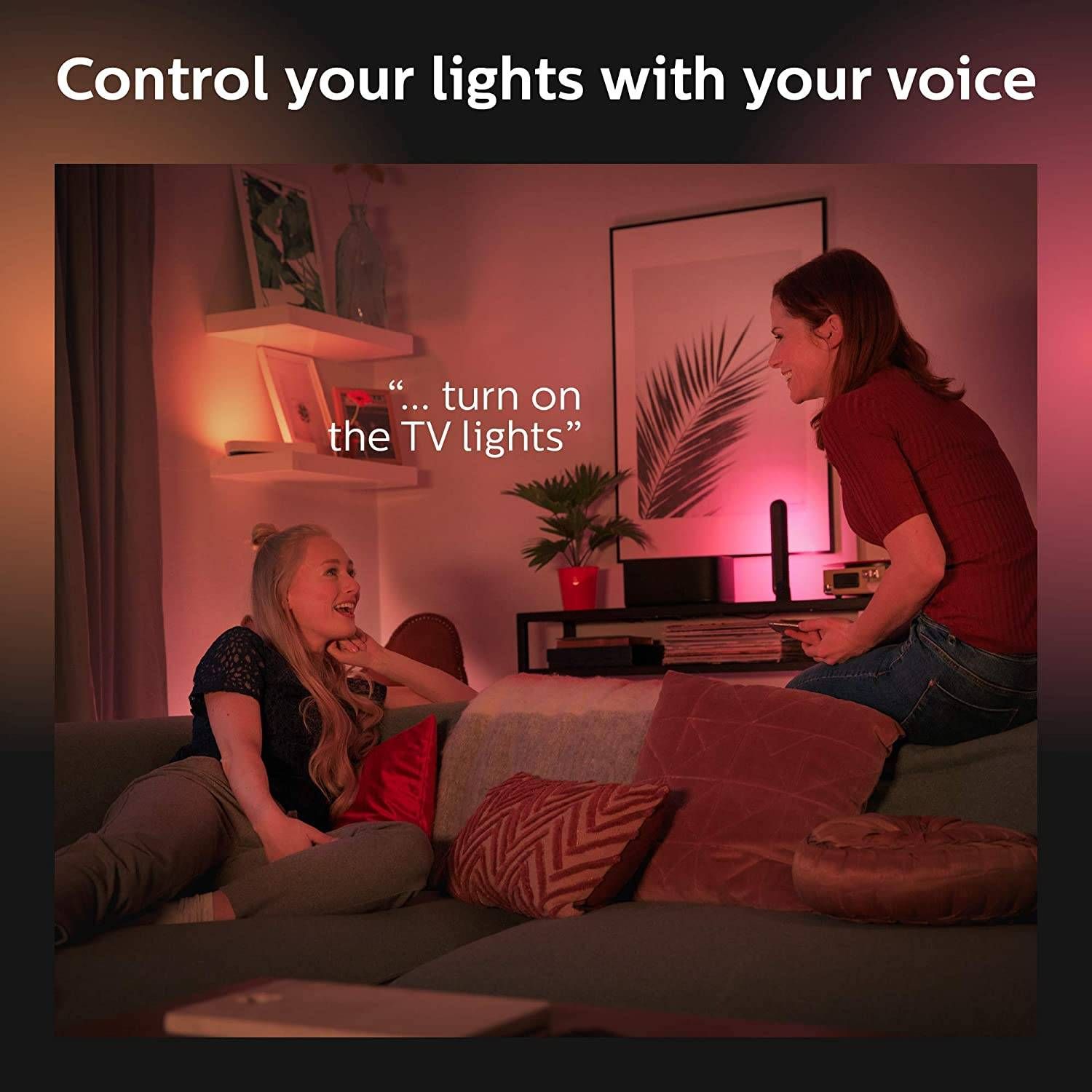 Philips Hue Play White & Color Smart Light Extension, Hub Required/NO Power Supply Included (Smart Lighting Compatibility with Amazon Alexa, Apple Homekit & Google Home)