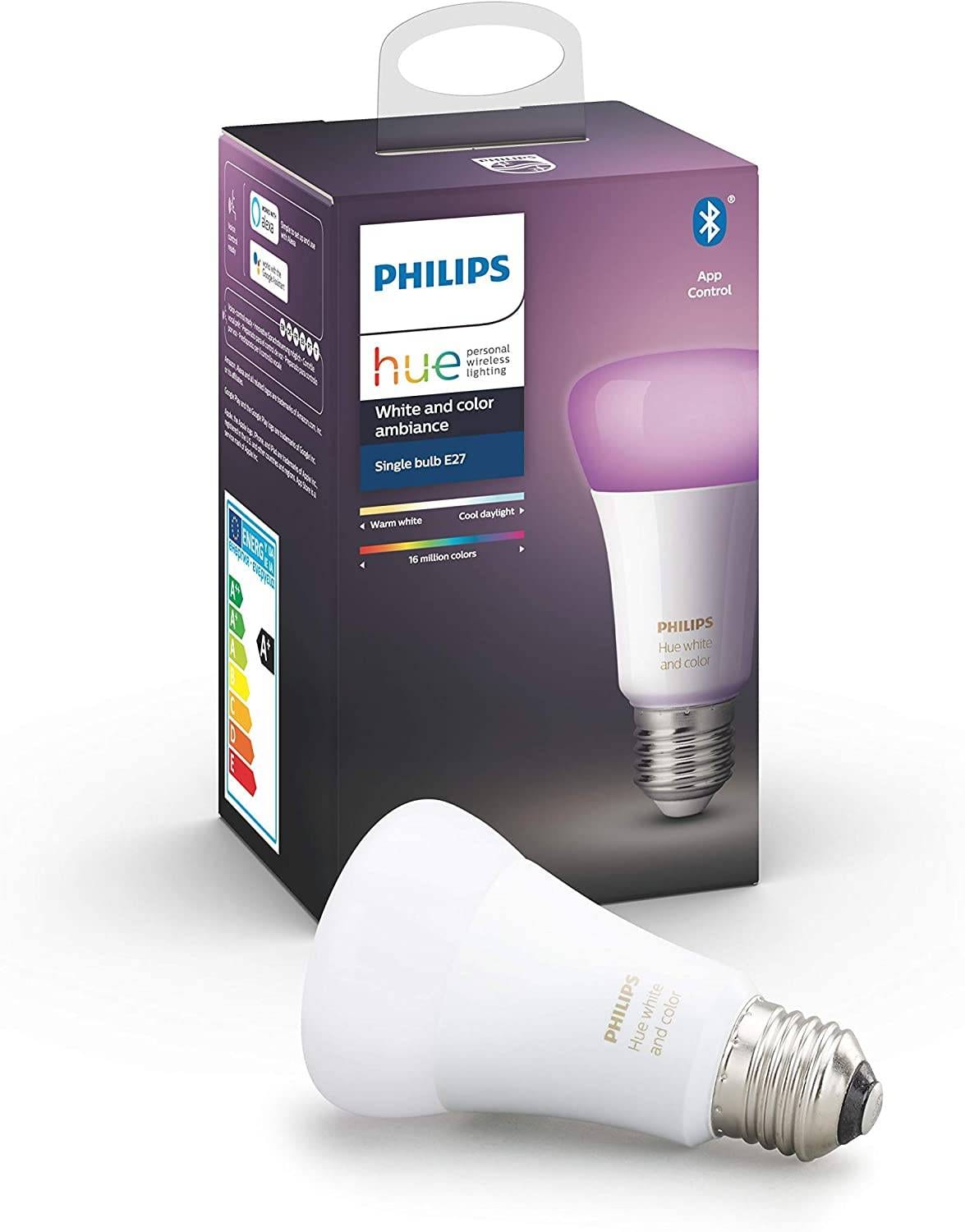Philips Hue White and Color Ambiance LED Smart Bulb, E27