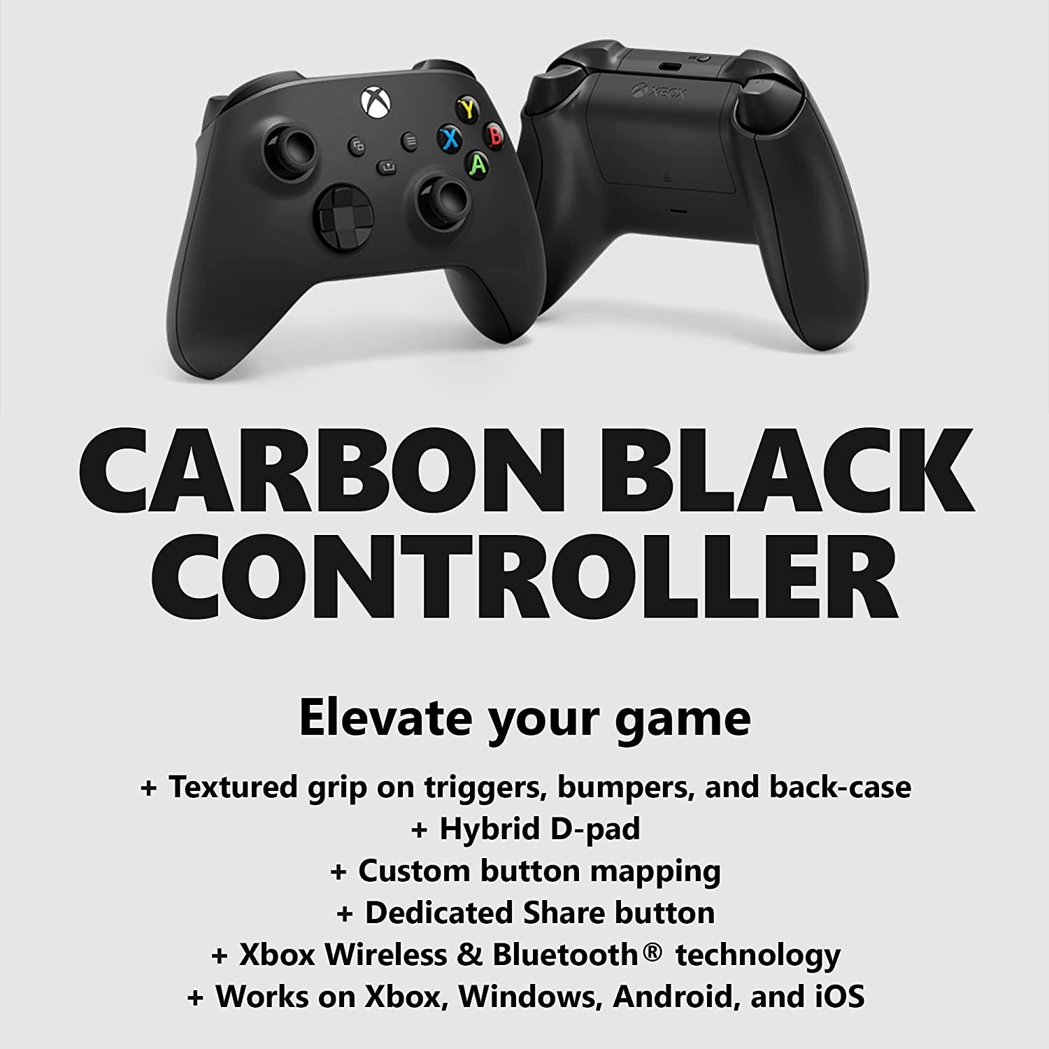 Xbox Core Wireless Controller Carbon Black