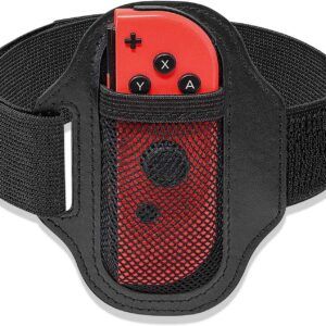 Leg Strap for Nintendo Switch Sports Play Soccer/Switch Ring Fit Adventure, for Joy Cons Switch OLED Model Controller Game Accessories,Adjustable Elastic Strap,Two Size for Adults & Children