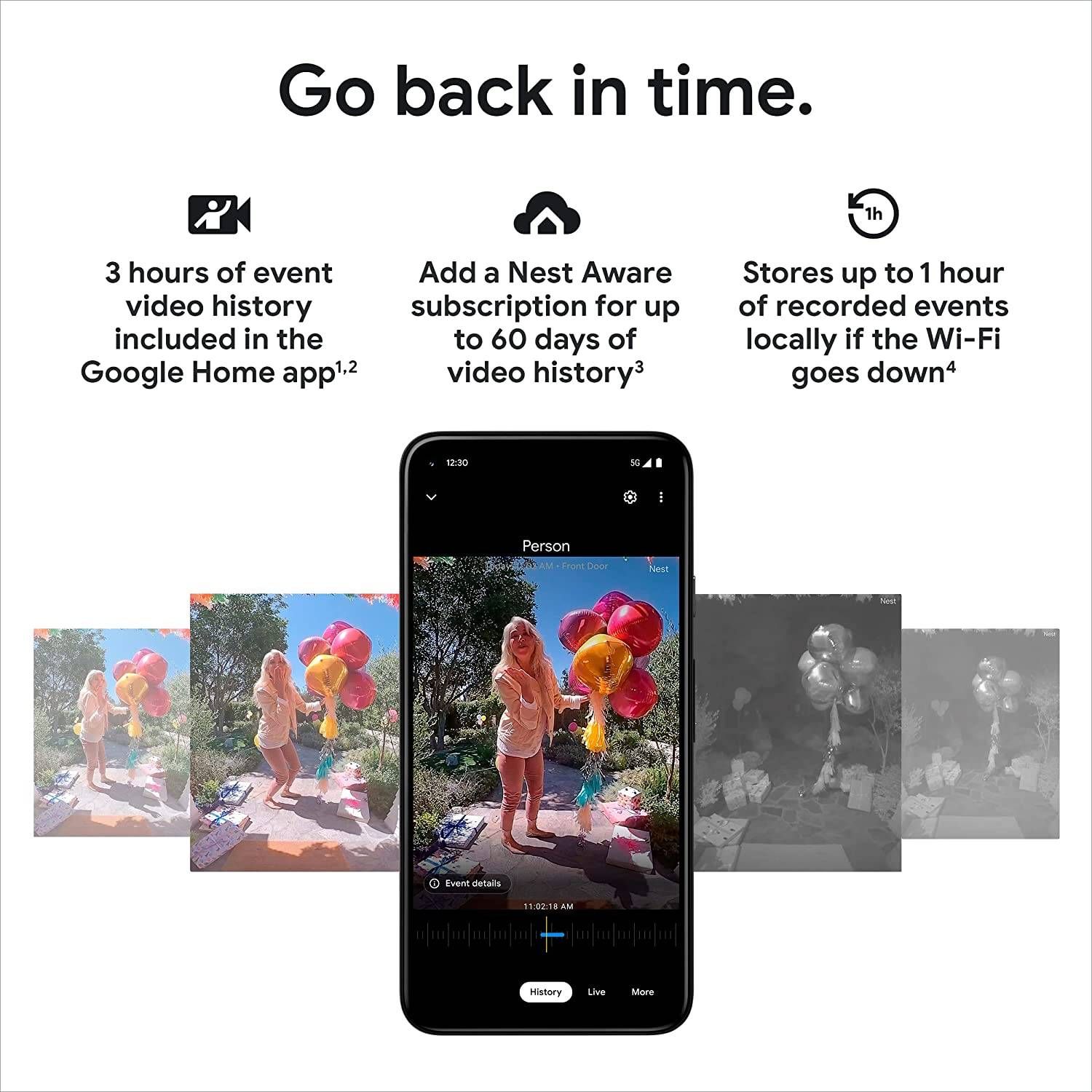 Google Nest Doorbell (Battery) - Wireless Doorbell Camera - Video Doorbell