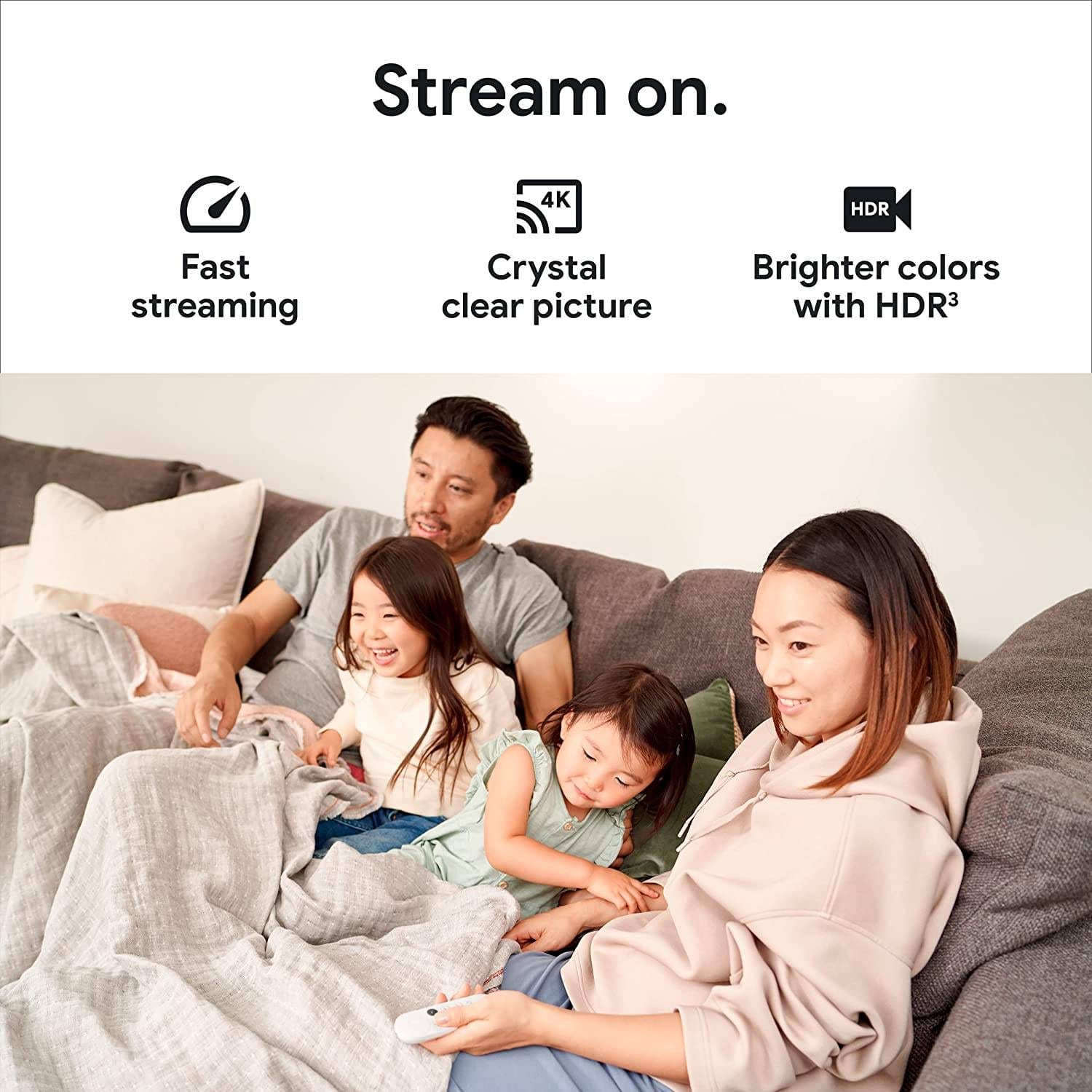 Chromecast with Google TV (4K)- Streaming Stick Entertainment with Voice Search - Watch Movies, Shows, and Live TV in 4K HDR