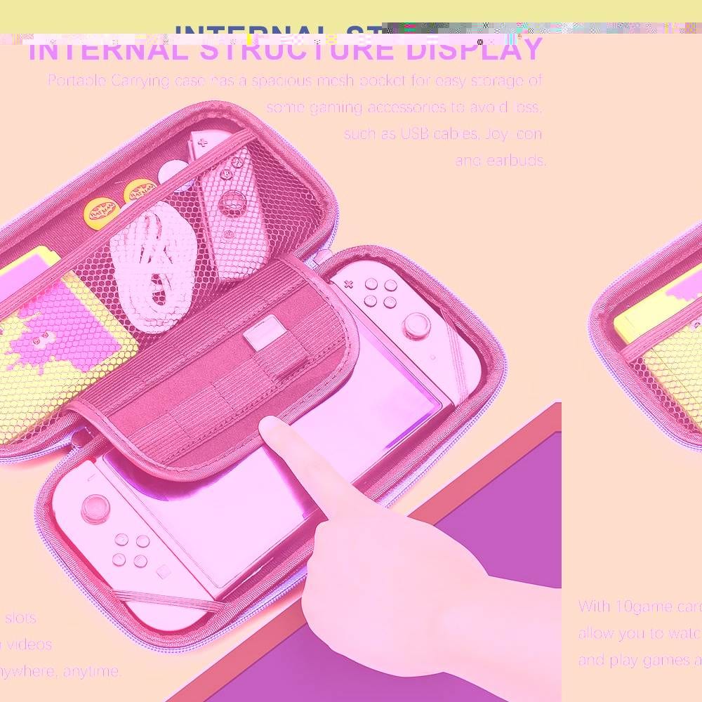 Nintendo Switch OLED/Gen1/Gen2 Carrying Case for Protective Case Storage Bag Cover for Switch Console Travel Portable Pouch
