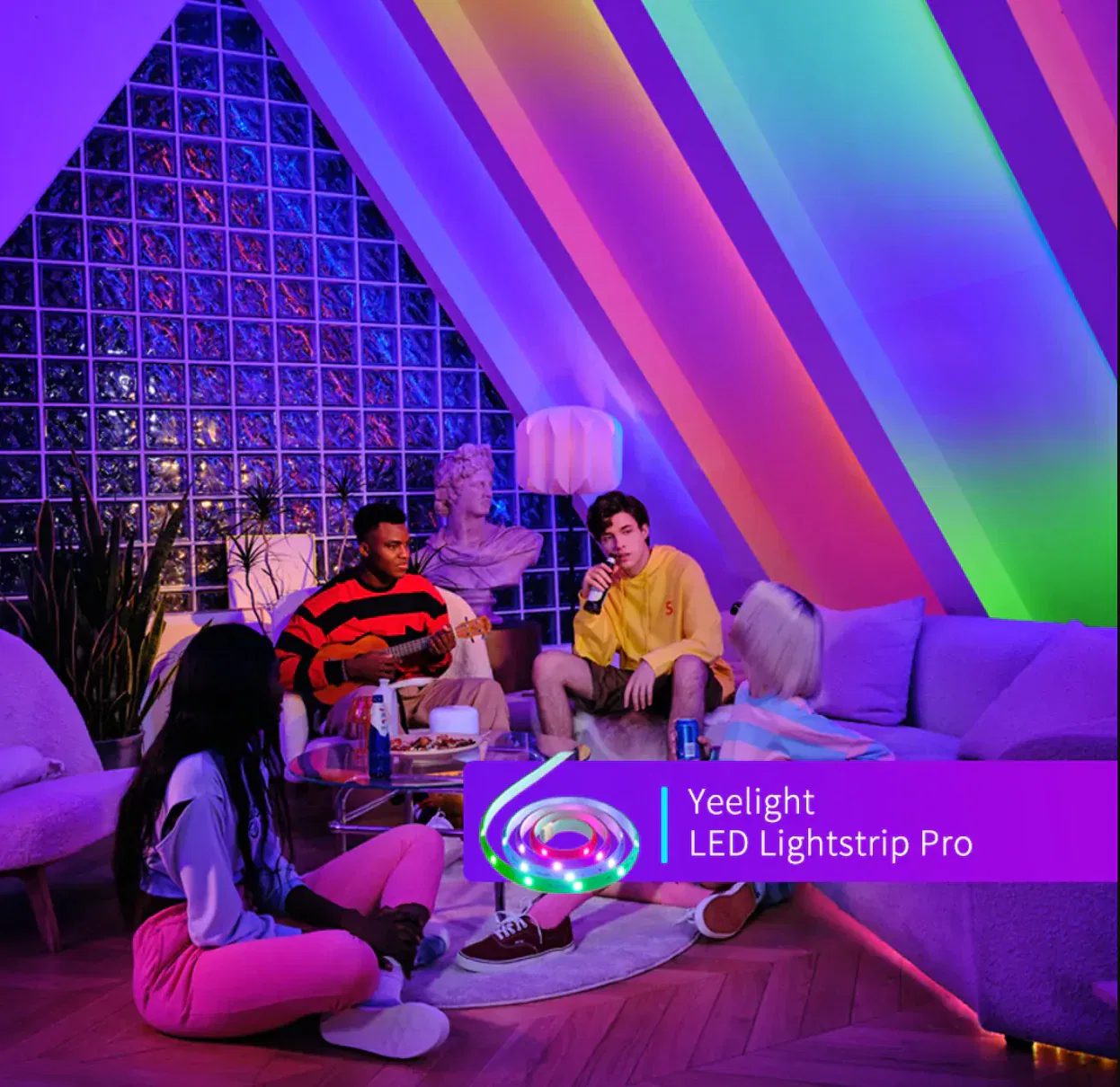Yeelight RGB LED Lightstrip 1m Extension PRO, Works w/ Homekit, Google Home, Alexa, Xiaomi Mi Home & Razer Chroma - Smart Home