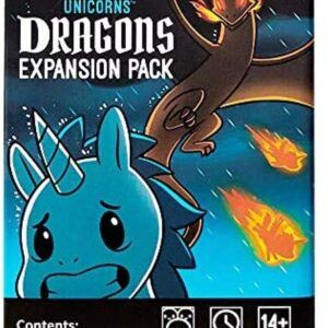 Unstable Unicorns Dragons Expansion Pack - Designed to be Added to Your Card Game