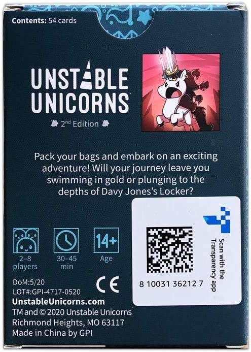 Unstable Unicorns TeeTurtle Adventures Expansion Pack - Designed to be Added to Your Card Game