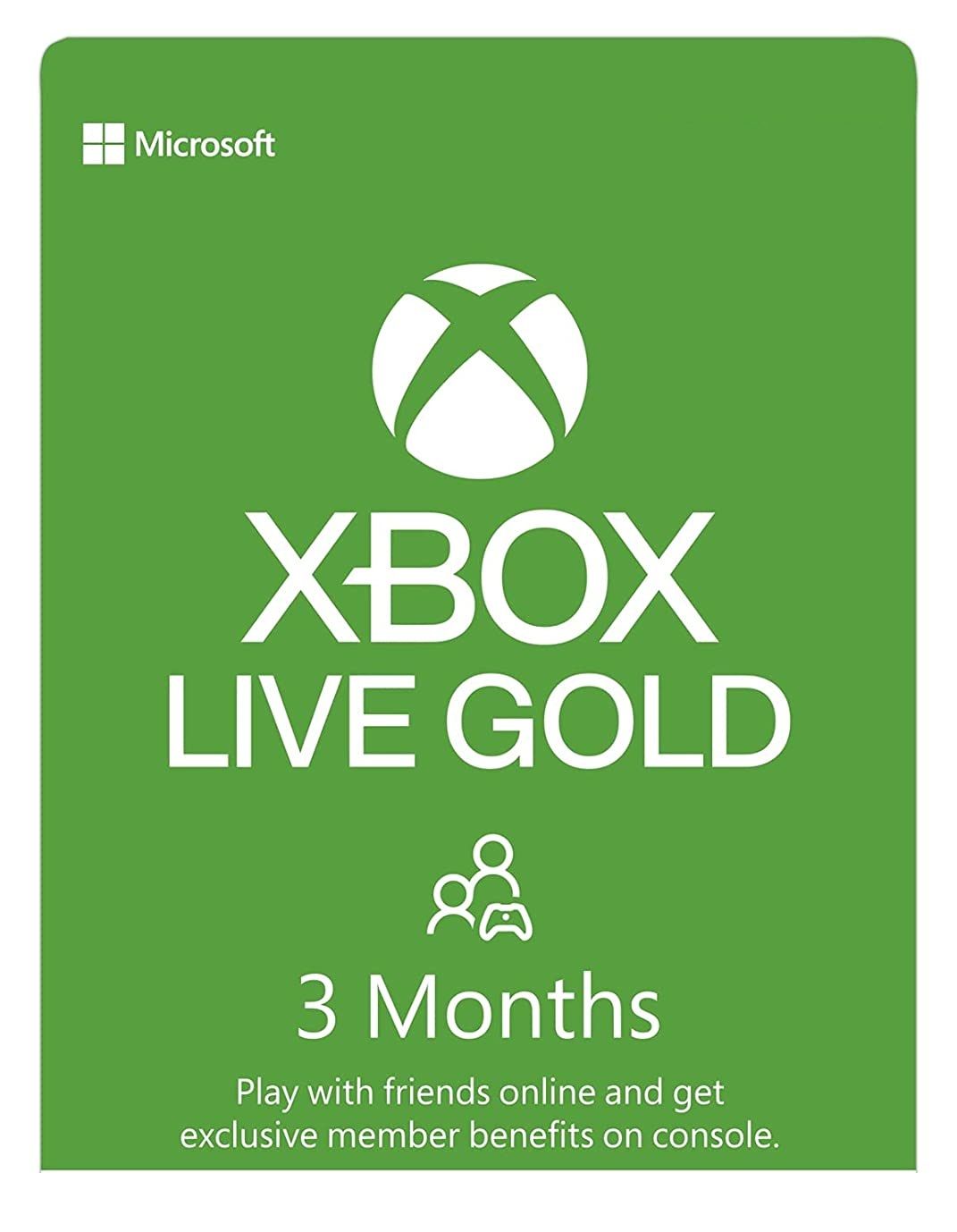 Xbox Live 3 Month Gold Membership | Xbox One/360 | Free Games