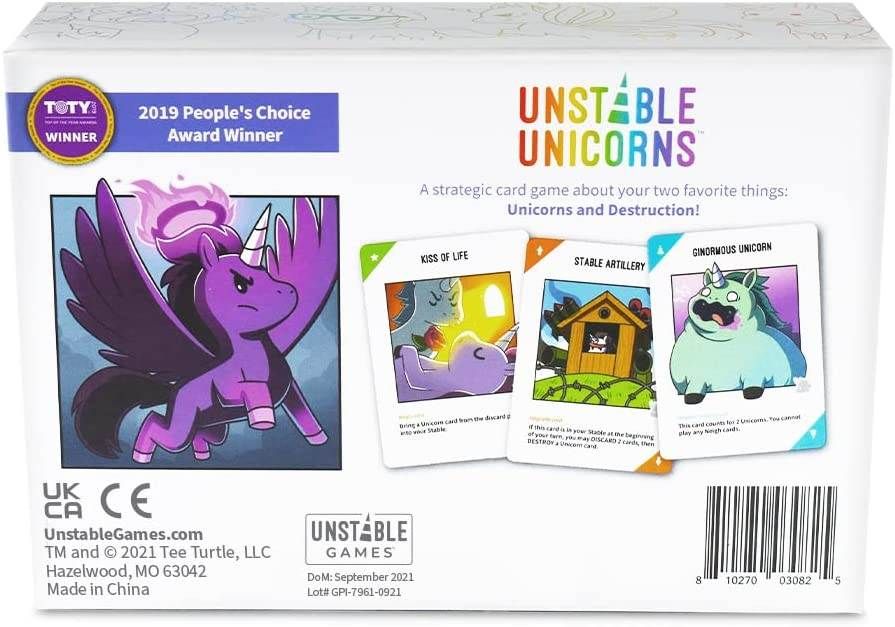 Unstable Unicorns Card Game - A Strategic Card Game and Party Game for Adults & Teens - Age 14+