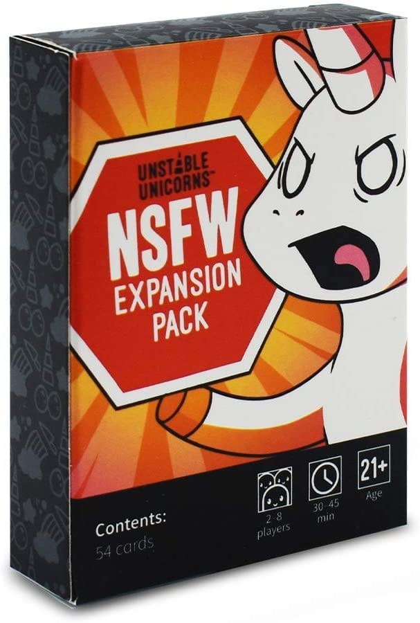Unstable Unicorns Not Safe for Work (NSFW) Expansion Pack - Designed to be Added to Your Card Game (for Ages 21+)