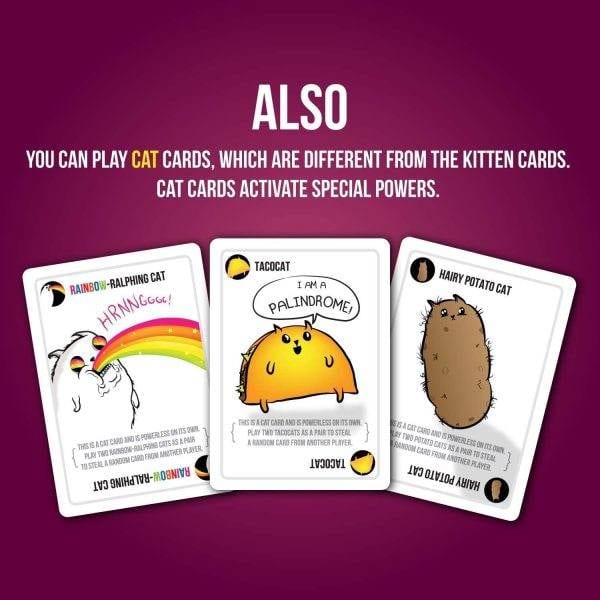 Exploding Kittens Party - A Russian Roulette Card Game, Easy Family-Friendly Party Games - Card Games for Adults, Teens & Kids - 2-10 Players