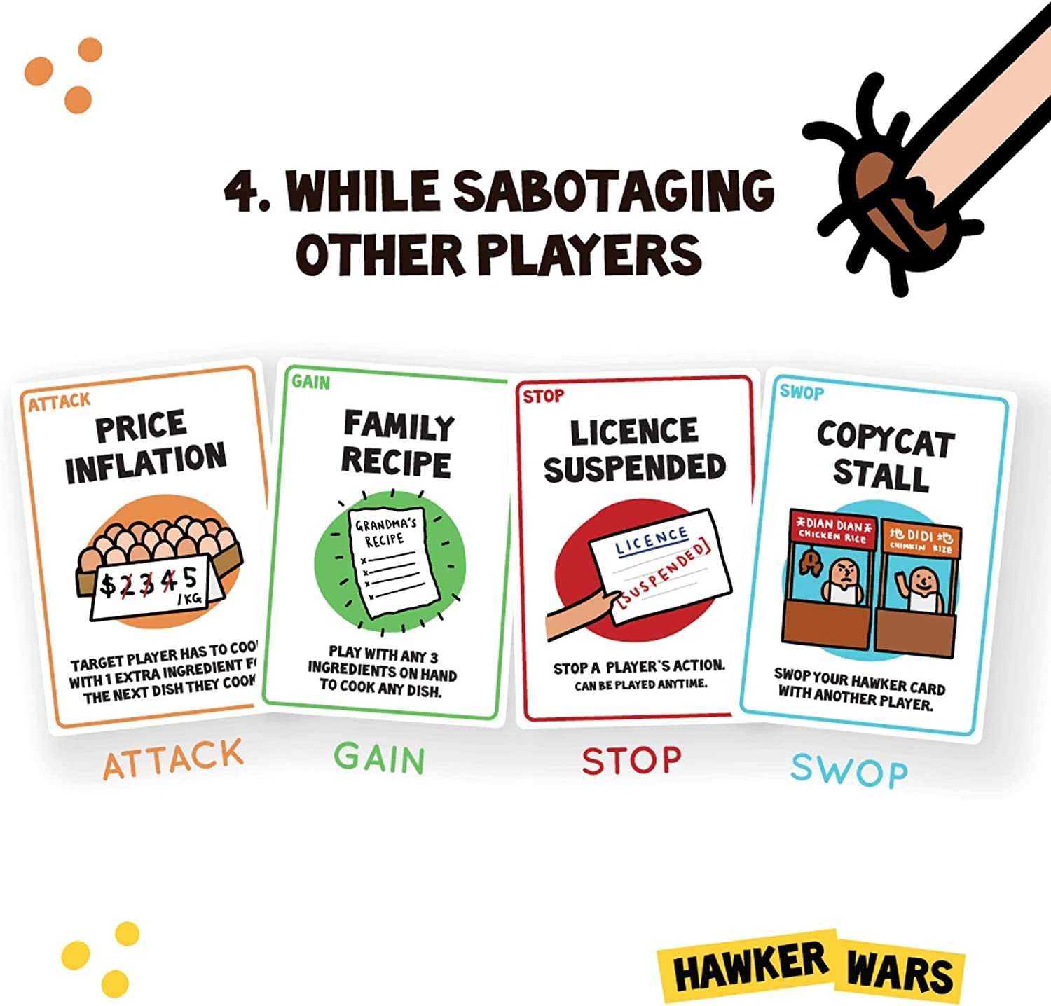 Hawker Wars Card Game - Singaporean Multi-player Card Game