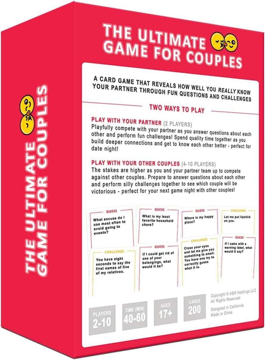 The Ultimate Game for Couples - Great Conversations and Fun Challenges for Date Night - Perfect Romantic Gift for Couples
