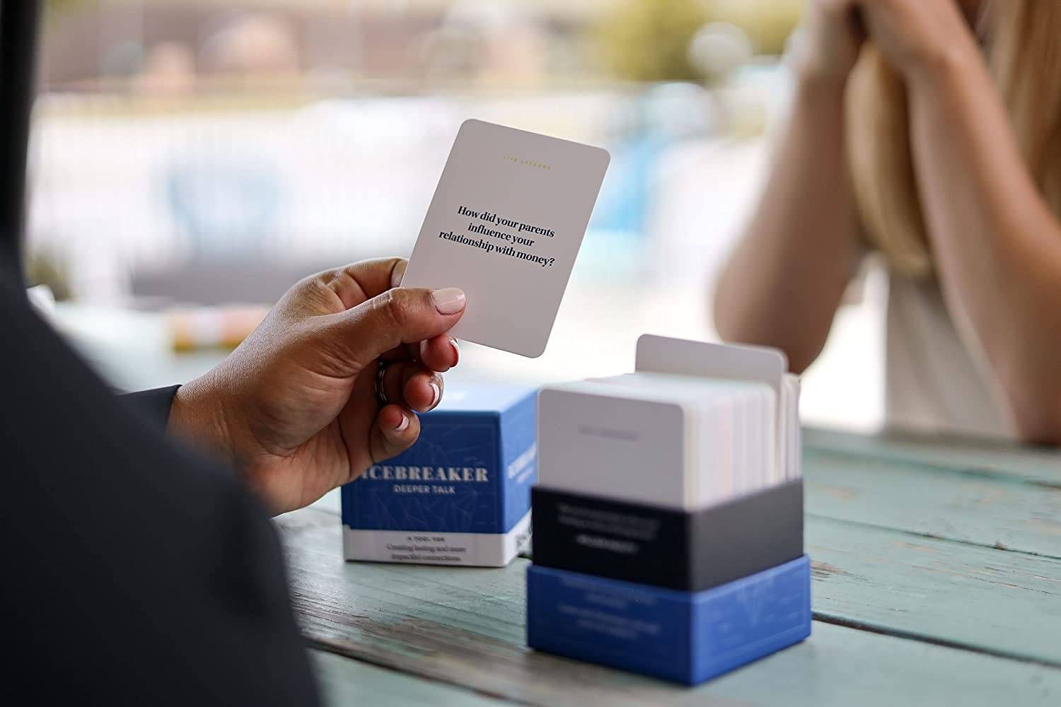 Conversation Starter Icebreaker Deck by BestSelf ― Powerful Conversation Cards Tool to Establish and Strengthen Relationships by Cultivating Open Engaging and Meaningful Interactions ― 150 Prompts