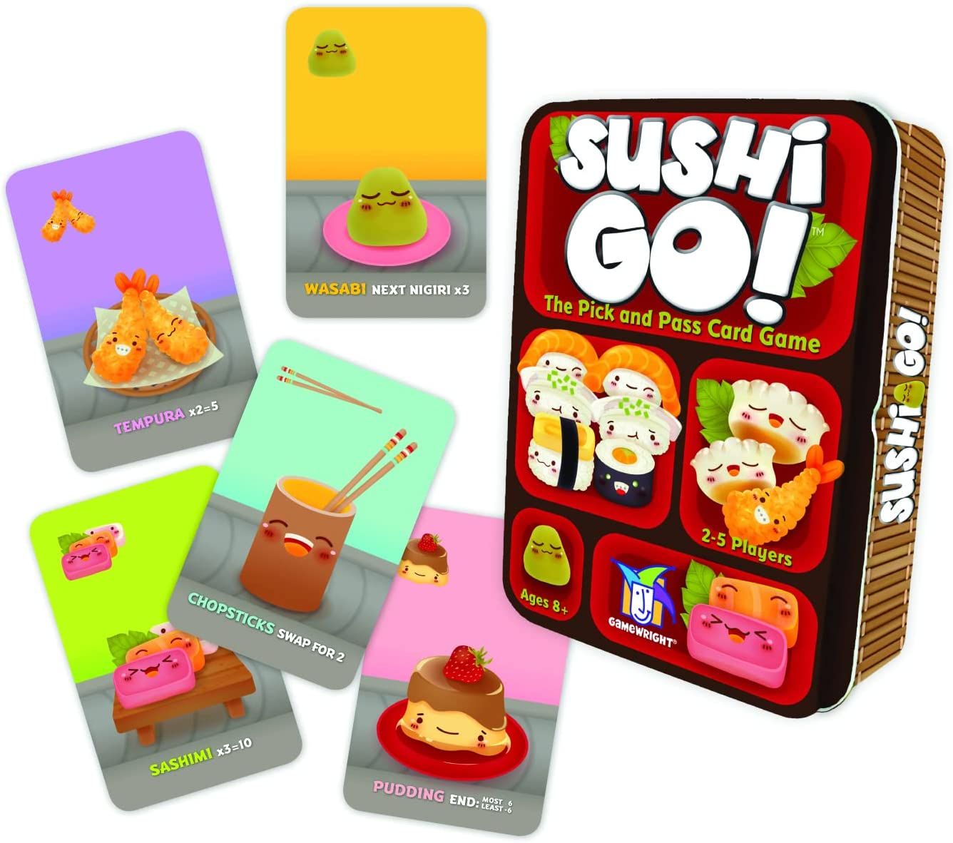 Sushi Go! Foodie Can Not Lose Card Game | 2-5 Player Funny Puzzle Game | Family Board Game | Parent-child Party Strategy Toys for Boys Girls