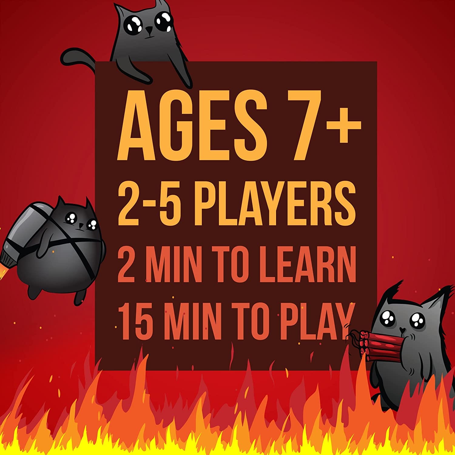 Exploding Kittens Original Edition - Card Games for Adults Teens & Kids - Fun Family Games - A Russian Roulette - 15 Min, Ages 7+, 2-5 Players